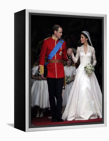 The Royal Wedding of Prince William and Kate Middleton in London, Friday April 29th, 2011-null-Framed Premier Image Canvas