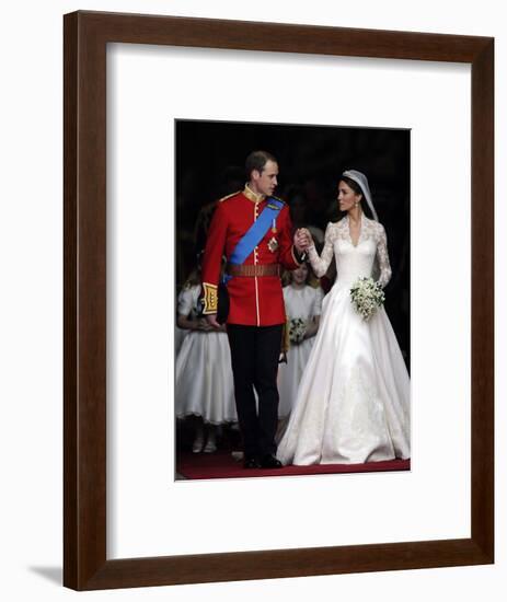 The Royal Wedding of Prince William and Kate Middleton in London, Friday April 29th, 2011-null-Framed Photographic Print