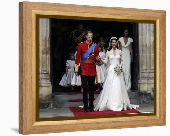 The Royal Wedding of Prince William and Kate Middleton in London, Friday April 29th, 2011-null-Framed Premier Image Canvas