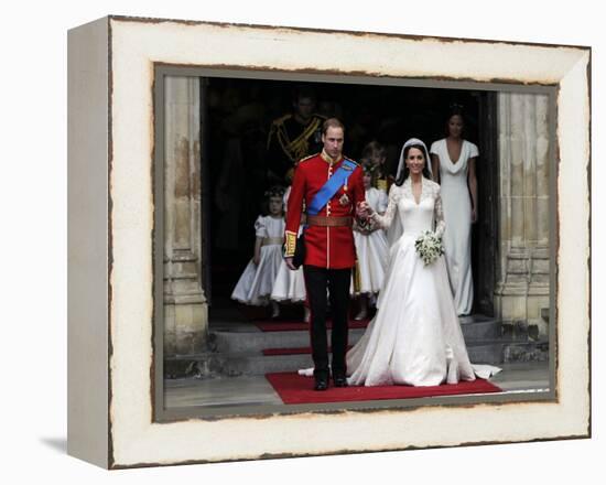 The Royal Wedding of Prince William and Kate Middleton in London, Friday April 29th, 2011-null-Framed Premier Image Canvas