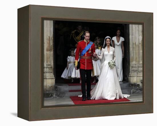 The Royal Wedding of Prince William and Kate Middleton in London, Friday April 29th, 2011-null-Framed Premier Image Canvas