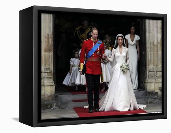 The Royal Wedding of Prince William and Kate Middleton in London, Friday April 29th, 2011-null-Framed Premier Image Canvas