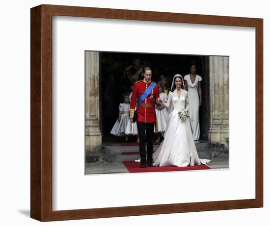 The Royal Wedding of Prince William and Kate Middleton in London, Friday April 29th, 2011-null-Framed Photographic Print