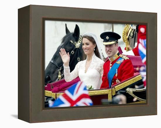 The Royal Wedding of Prince William and Kate Middleton in London, Friday April 29th, 2011-null-Framed Premier Image Canvas