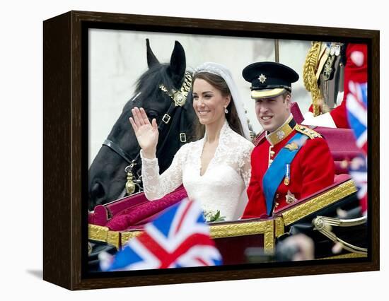 The Royal Wedding of Prince William and Kate Middleton in London, Friday April 29th, 2011-null-Framed Premier Image Canvas