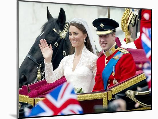 The Royal Wedding of Prince William and Kate Middleton in London, Friday April 29th, 2011-null-Mounted Photographic Print