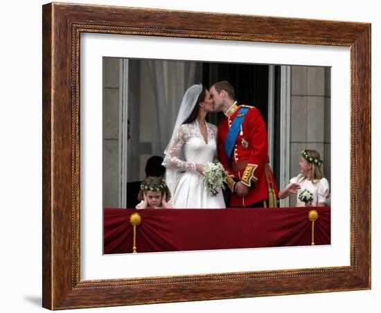 The Royal Wedding of Prince William and Kate Middleton in London, Friday April 29th, 2011-null-Framed Photographic Print