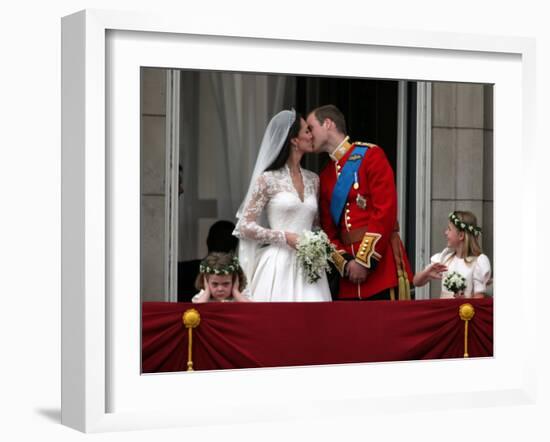 The Royal Wedding of Prince William and Kate Middleton in London, Friday April 29th, 2011-null-Framed Photographic Print