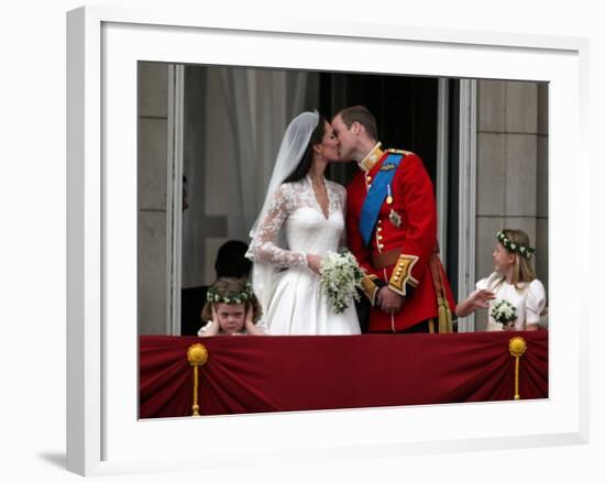 The Royal Wedding of Prince William and Kate Middleton in London, Friday April 29th, 2011-null-Framed Photographic Print