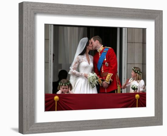 The Royal Wedding of Prince William and Kate Middleton in London, Friday April 29th, 2011-null-Framed Photographic Print