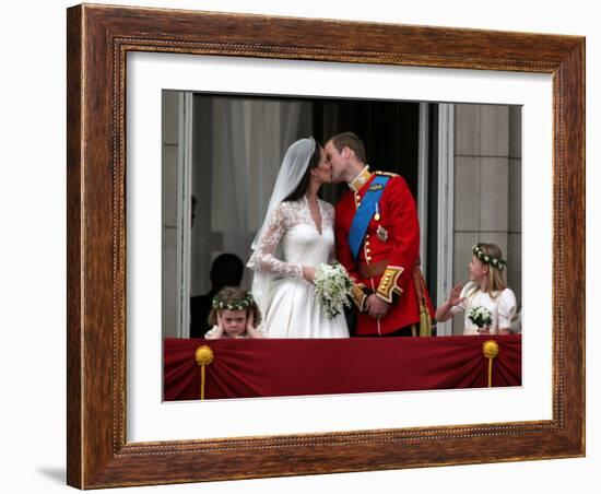 The Royal Wedding of Prince William and Kate Middleton in London, Friday April 29th, 2011-null-Framed Photographic Print