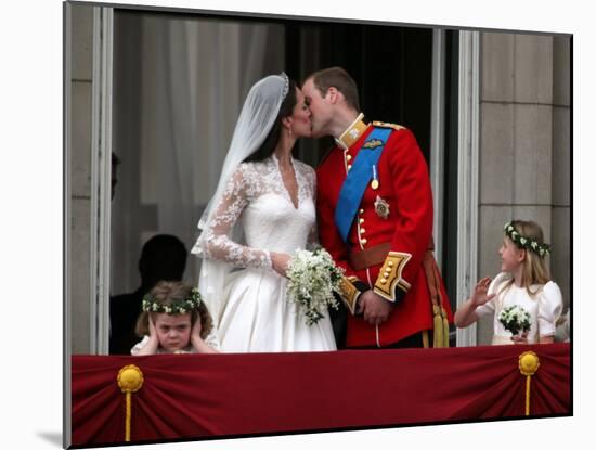 The Royal Wedding of Prince William and Kate Middleton in London, Friday April 29th, 2011-null-Mounted Photographic Print