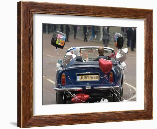 The Royal Wedding of Prince William and Kate Middleton in London, Friday April 29th, 2011-null-Framed Photographic Print