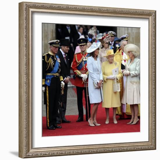 The Royal Wedding of Prince William and Kate Middleton in London, Friday April 29th, 2011-null-Framed Photographic Print