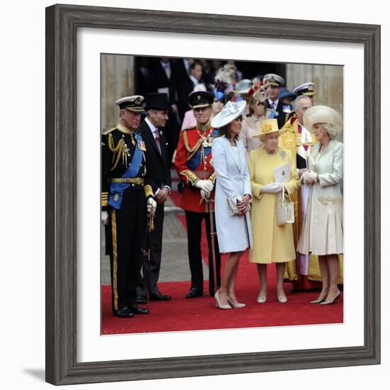 The Royal Wedding of Prince William and Kate Middleton in London, Friday April 29th, 2011-null-Framed Photographic Print