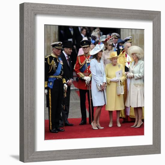 The Royal Wedding of Prince William and Kate Middleton in London, Friday April 29th, 2011-null-Framed Photographic Print