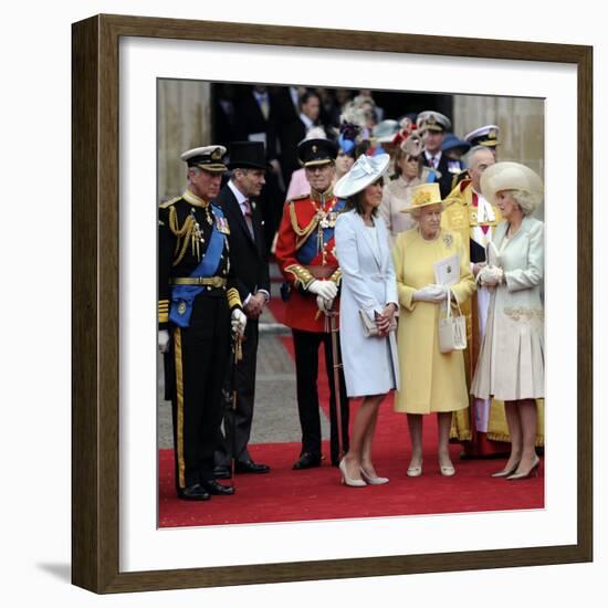 The Royal Wedding of Prince William and Kate Middleton in London, Friday April 29th, 2011-null-Framed Photographic Print