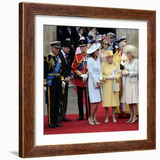 The Royal Wedding of Prince William and Kate Middleton in London, Friday April 29th, 2011-null-Framed Photographic Print