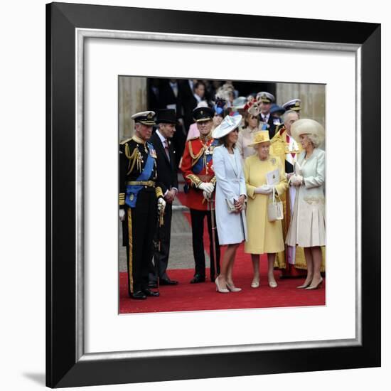 The Royal Wedding of Prince William and Kate Middleton in London, Friday April 29th, 2011-null-Framed Photographic Print