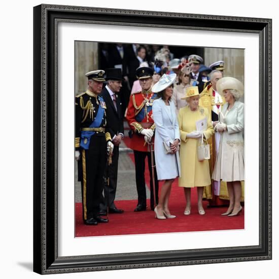 The Royal Wedding of Prince William and Kate Middleton in London, Friday April 29th, 2011-null-Framed Photographic Print