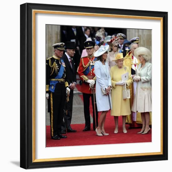 The Royal Wedding of Prince William and Kate Middleton in London, Friday April 29th, 2011-null-Framed Photographic Print