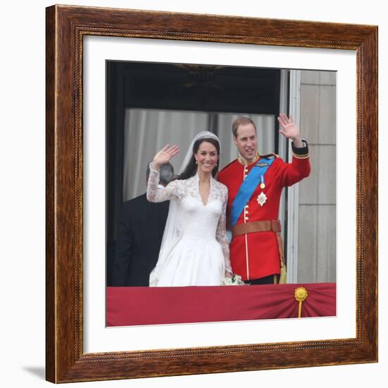 The Royal Wedding of Prince William and Kate Middleton in London, Friday April 29th, 2011-null-Framed Photographic Print