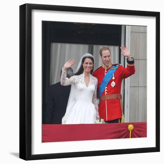 The Royal Wedding of Prince William and Kate Middleton in London, Friday April 29th, 2011-null-Framed Photographic Print