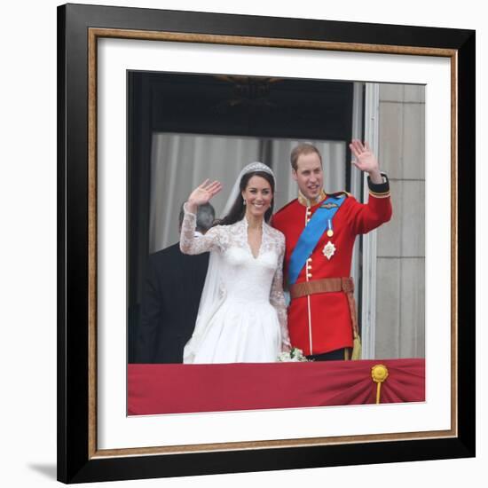 The Royal Wedding of Prince William and Kate Middleton in London, Friday April 29th, 2011-null-Framed Photographic Print