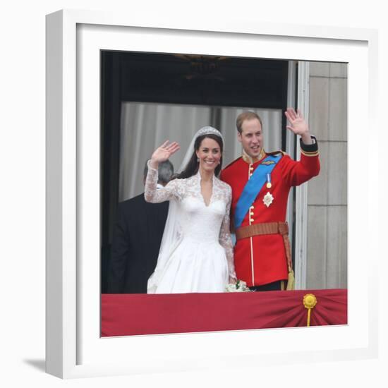 The Royal Wedding of Prince William and Kate Middleton in London, Friday April 29th, 2011-null-Framed Photographic Print