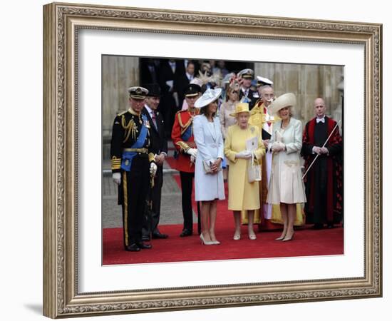 The Royal Wedding of Prince William and Kate Middleton in London, Friday April 29th, 2011-null-Framed Photographic Print