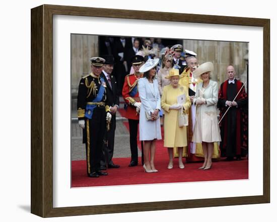 The Royal Wedding of Prince William and Kate Middleton in London, Friday April 29th, 2011-null-Framed Photographic Print