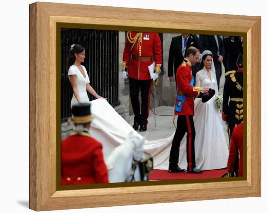 The Royal Wedding of Prince William and Kate Middleton in London, Friday April 29th, 2011-null-Framed Premier Image Canvas