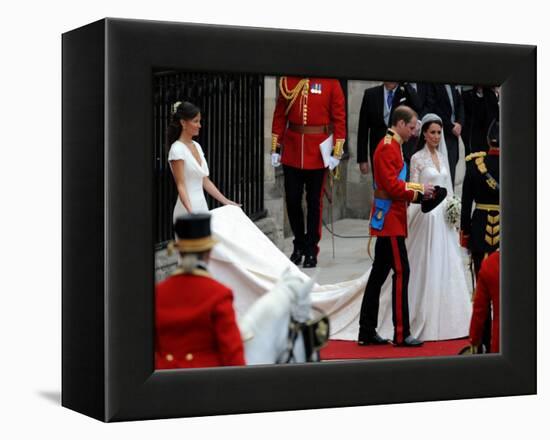 The Royal Wedding of Prince William and Kate Middleton in London, Friday April 29th, 2011-null-Framed Premier Image Canvas