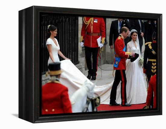 The Royal Wedding of Prince William and Kate Middleton in London, Friday April 29th, 2011-null-Framed Premier Image Canvas