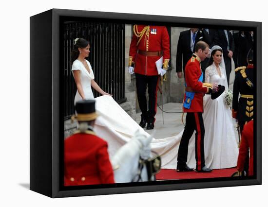 The Royal Wedding of Prince William and Kate Middleton in London, Friday April 29th, 2011-null-Framed Premier Image Canvas