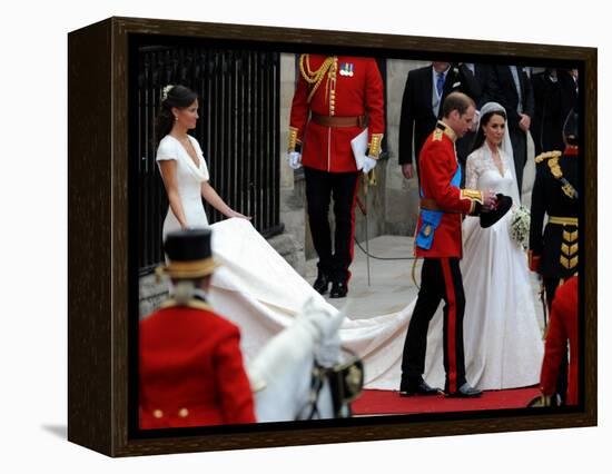 The Royal Wedding of Prince William and Kate Middleton in London, Friday April 29th, 2011-null-Framed Premier Image Canvas