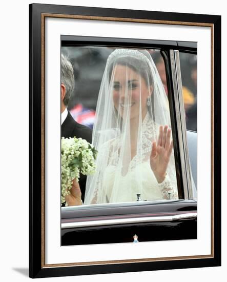 The Royal Wedding of Prince William and Kate Middleton in London, Friday April 29th, 2011-null-Framed Photographic Print