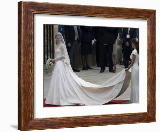 The Royal Wedding of Prince William and Kate Middleton in London, Friday April 29th, 2011-null-Framed Photographic Print