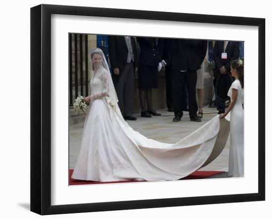 The Royal Wedding of Prince William and Kate Middleton in London, Friday April 29th, 2011-null-Framed Photographic Print