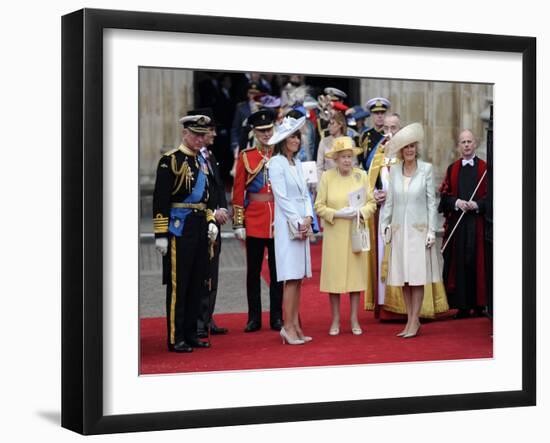 The Royal Wedding of Prince William and Kate Middleton in London, Friday April 29th, 2011-null-Framed Photographic Print