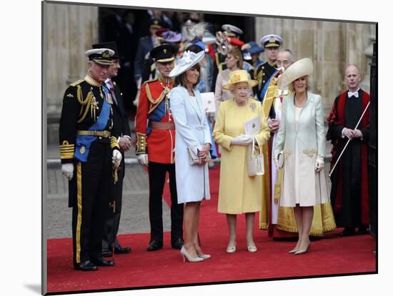 The Royal Wedding of Prince William and Kate Middleton in London, Friday April 29th, 2011-null-Mounted Photographic Print