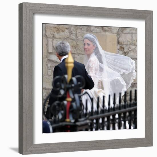 The Royal Wedding of Prince William and Kate Middleton in London, Friday April 29th, 2011-null-Framed Photographic Print