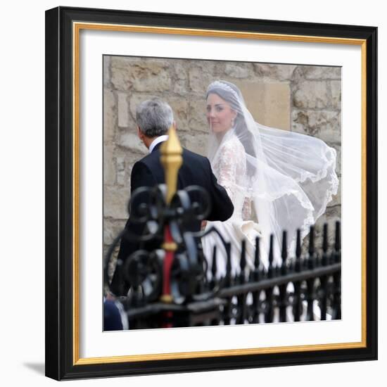 The Royal Wedding of Prince William and Kate Middleton in London, Friday April 29th, 2011-null-Framed Photographic Print