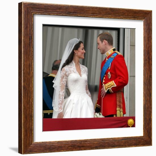 The Royal Wedding of Prince William and Kate Middleton in London, Friday April 29th, 2011-null-Framed Photographic Print