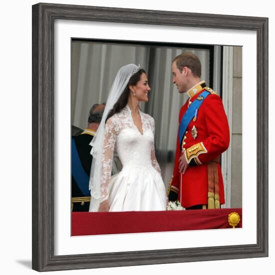 The Royal Wedding of Prince William and Kate Middleton in London, Friday April 29th, 2011-null-Framed Photographic Print