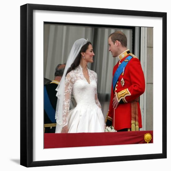 The Royal Wedding of Prince William and Kate Middleton in London, Friday April 29th, 2011-null-Framed Photographic Print