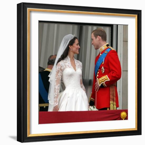 The Royal Wedding of Prince William and Kate Middleton in London, Friday April 29th, 2011-null-Framed Photographic Print