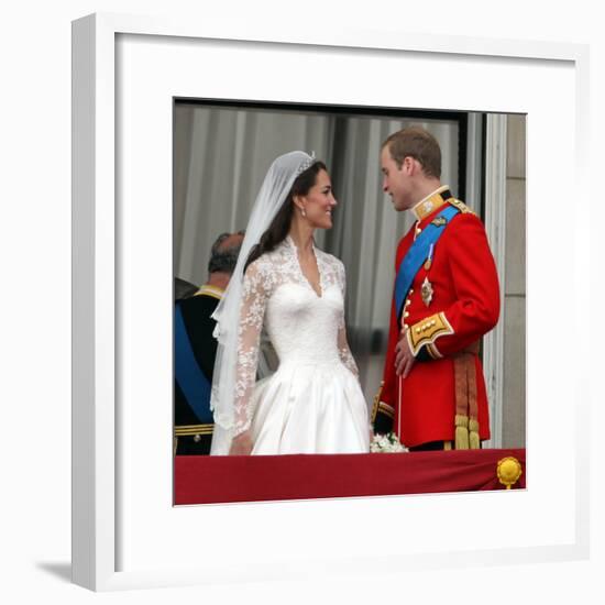 The Royal Wedding of Prince William and Kate Middleton in London, Friday April 29th, 2011-null-Framed Photographic Print