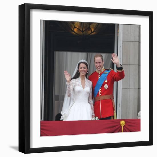 The Royal Wedding of Prince William and Kate Middleton in London, Friday April 29th, 2011-null-Framed Photographic Print