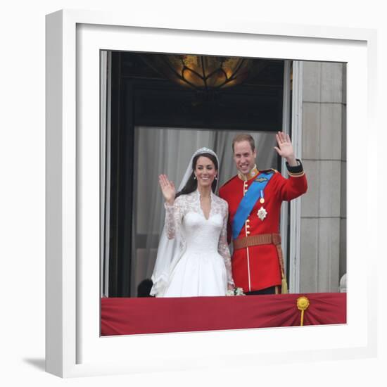 The Royal Wedding of Prince William and Kate Middleton in London, Friday April 29th, 2011-null-Framed Photographic Print